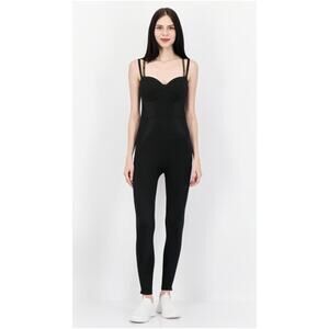 Adidas Ivy Park Jumpsuit Black Strappy Bodysuit Stretch WMNS XS Sporty Minimal